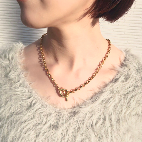 【シーズマーラ】　マンテルネックレス　GOLD 3wayマンテルネックレス サージカルステンレス メンズ ギフト 春 金属