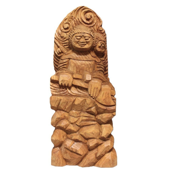 ★限定品：両面宿儺 （高さ：60cm 着色）仏像 円空仏 摸刻 木彫 ☆現品限り☆両面宿儺（高さ：60cm:rs6105）仏像 円空仏 摸刻 木彫