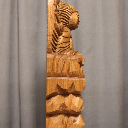 ☆現品限り☆両面宿儺（高さ：60cm:rs6105）仏像 円空仏 摸刻