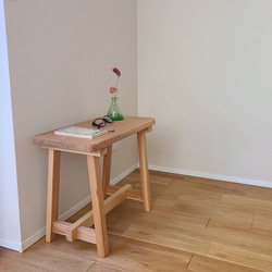 ワケありな逸品/1点のみ】ナチュラルウッドミニテーブル サイド
