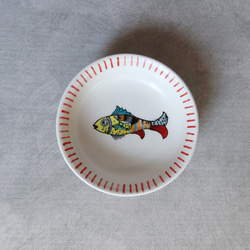 丸皿 クラシック・ブルー バッチャン焼き ベトナム食器 中皿