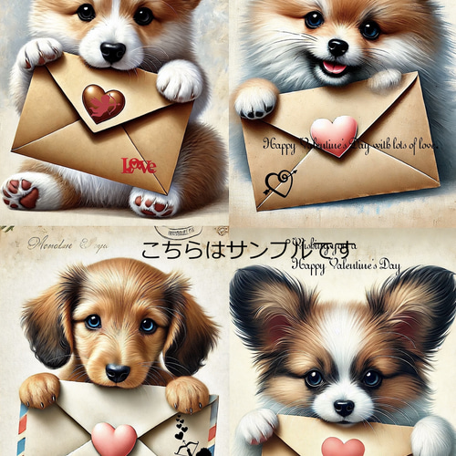 パネル生地犬（パピヨン・ポメ・トイプ・ダックス・柴犬・ハスキー