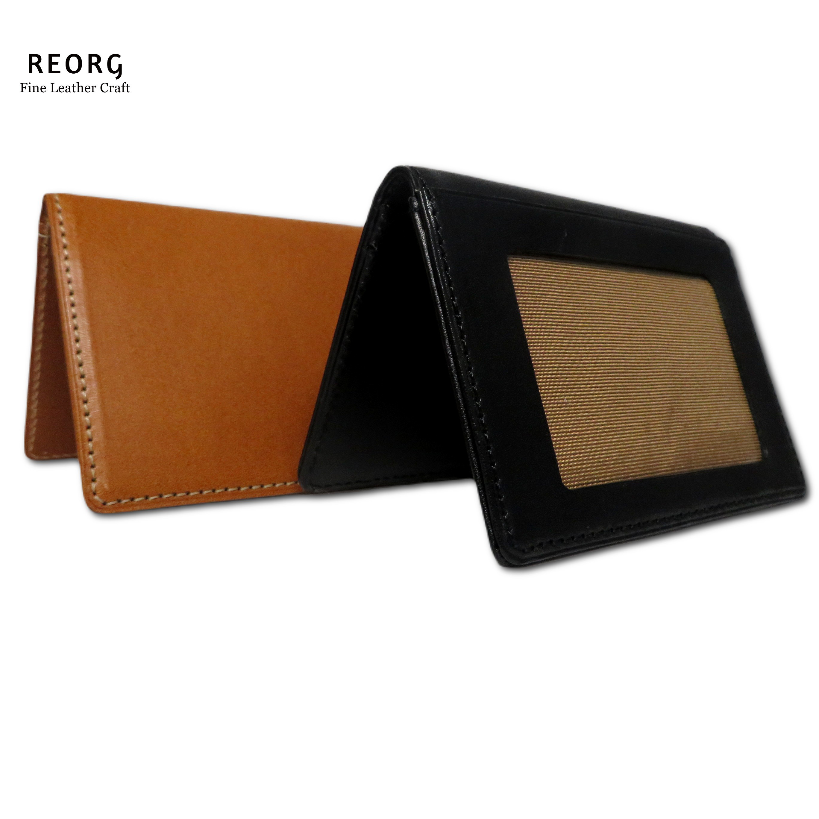 カード５枚収納 栃木レザーの2つ折りパスケース