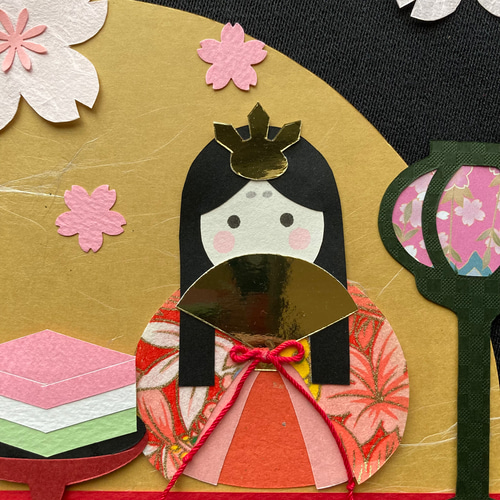 MS-01】ミニョンなおひなさま6セット 3月 ひな祭り 壁面飾り 切り絵