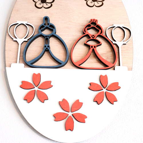 特集掲載】壁掛け雛飾り 四季の森シリーズ ひな祭り タペストリー