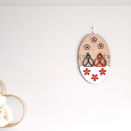 特集掲載】壁掛け雛飾り 四季の森シリーズ ひな祭り タペストリー