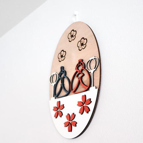 特集掲載】壁掛け雛飾り 四季の森シリーズ ひな祭り タペストリー