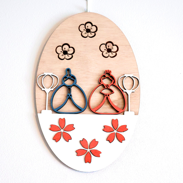 特集掲載】壁掛け雛飾り 四季の森シリーズ ひな祭り タペストリー