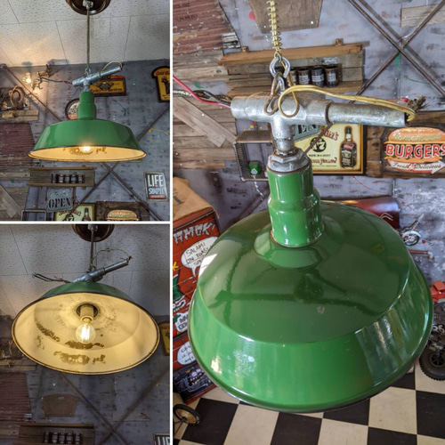 アメリカンヴィンテージ フルレストア シーリングライト 大型シェイド