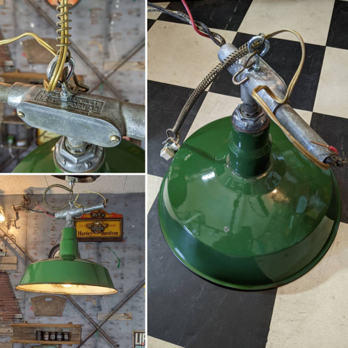 アメリカンヴィンテージ フルレストア シーリングライト 大型シェイド