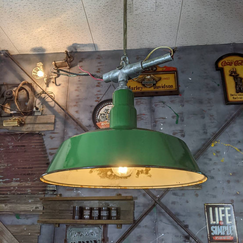 アメリカンヴィンテージ フルレストア シーリングライト 大型シェイド