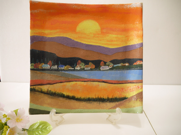 新作2025　山里の風景・夕景　アカサタナ様専用品 1枚目の画像