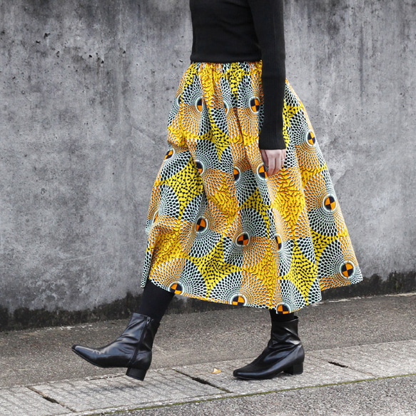 人気 ODILE JACOBS アフリカンプリントスカート 人気 ODILE JACOBS アフリカンプリントスカート