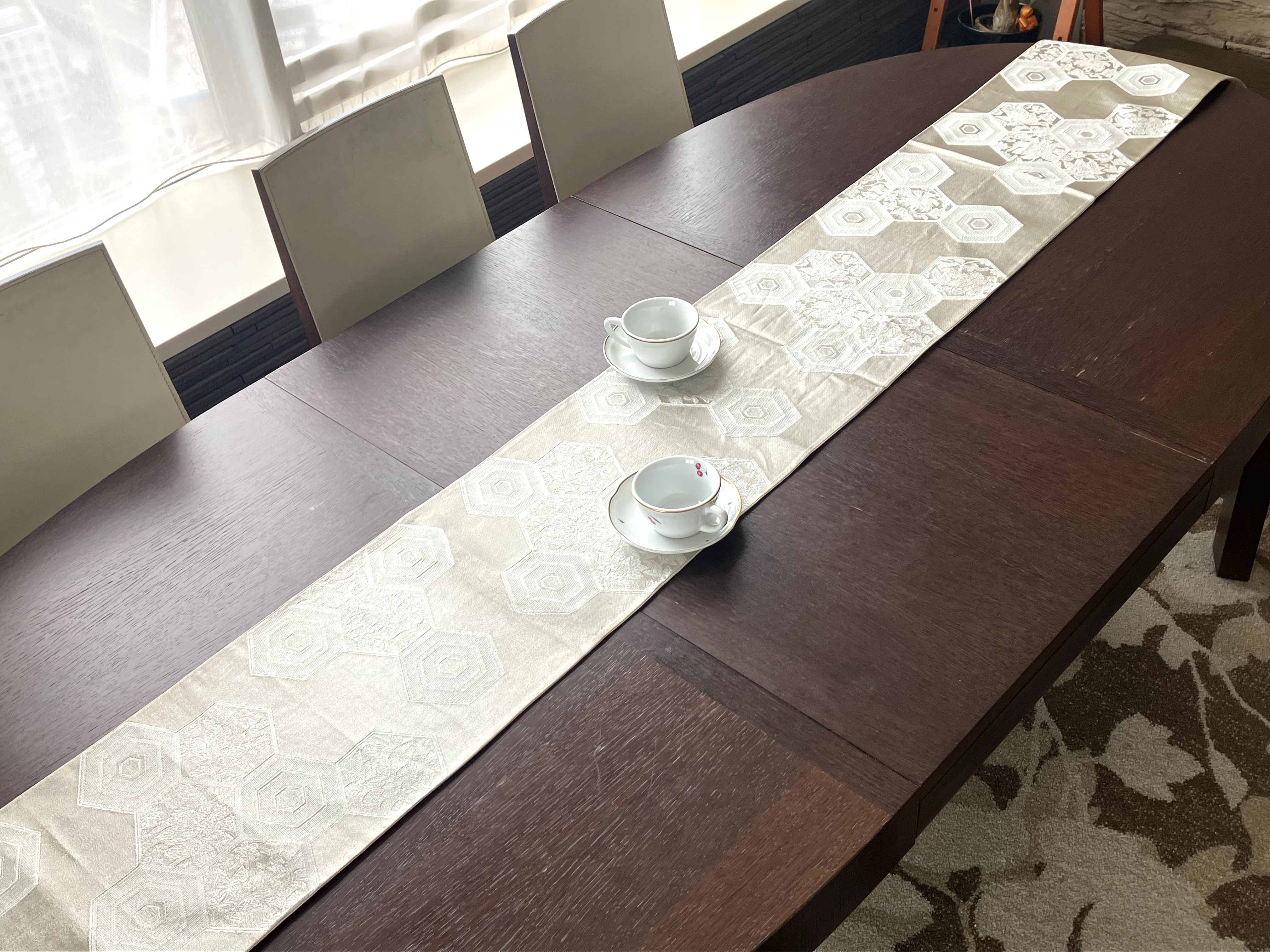 A637☆逸品‼️高級全通帯‼️お正月‼️袋帯正絹テーブルランナー