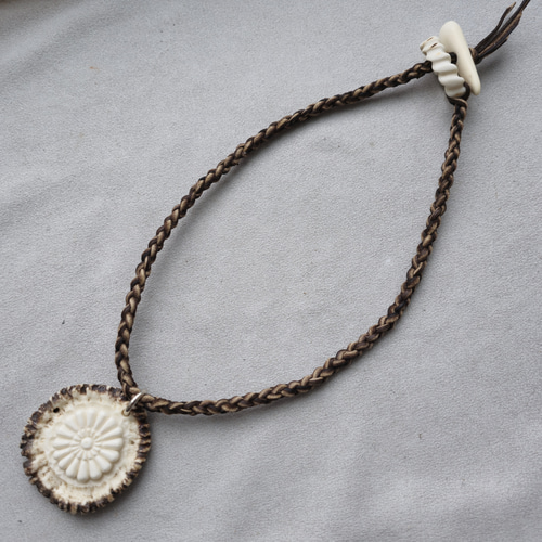 アイヌ　首飾り 骨董品 アイヌ タマサイ 首飾り シトキ アイヌ玉 蜻蛉玉