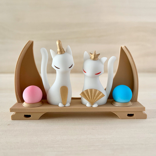 猫ひな物語【ねこ ネコ ひな祭り 桃の節句 かわいい おしゃれ