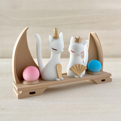 猫ひな物語【ねこ ネコ ひな祭り 桃の節句 かわいい おしゃれ