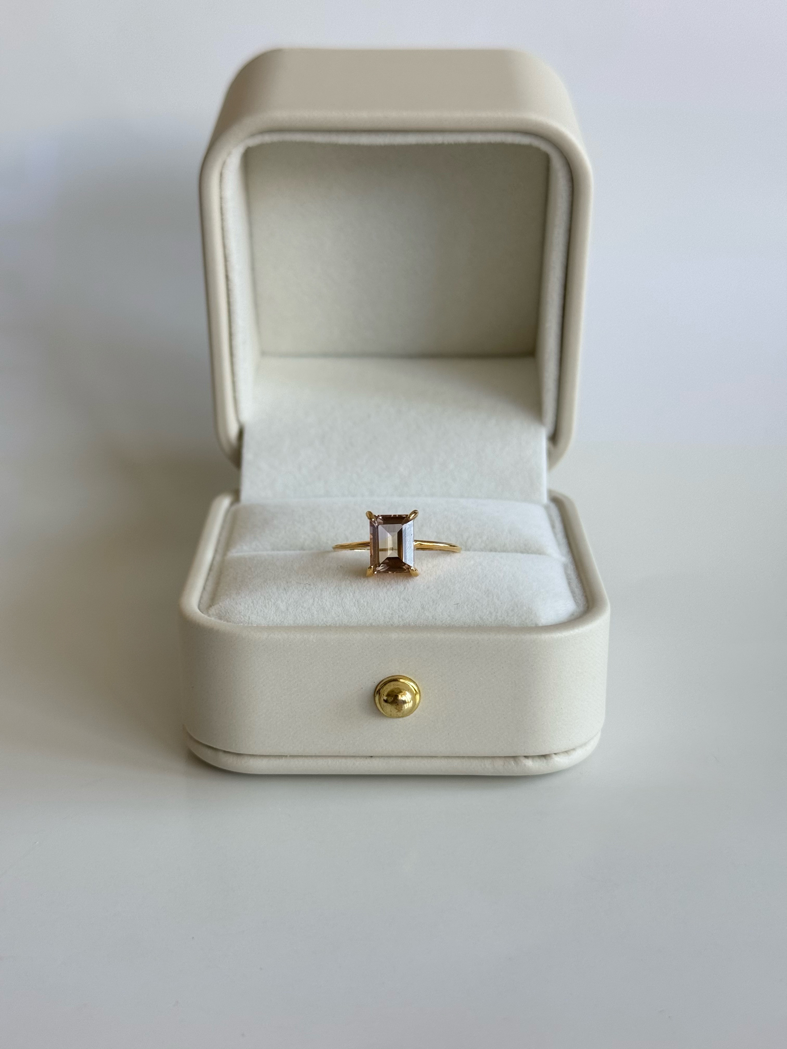 アメトリンのオクタゴンカットリング〈silver925 18kgp〉 6,715円