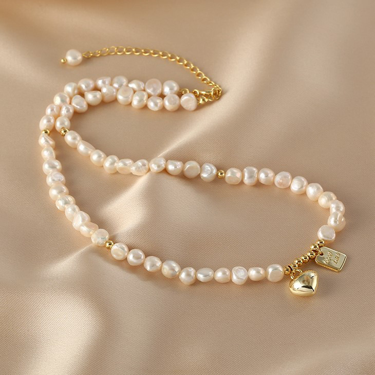 淡水バロックパールのネックレス　真珠　淡水真珠 淡水パール　パール  天然石 6月誕生石