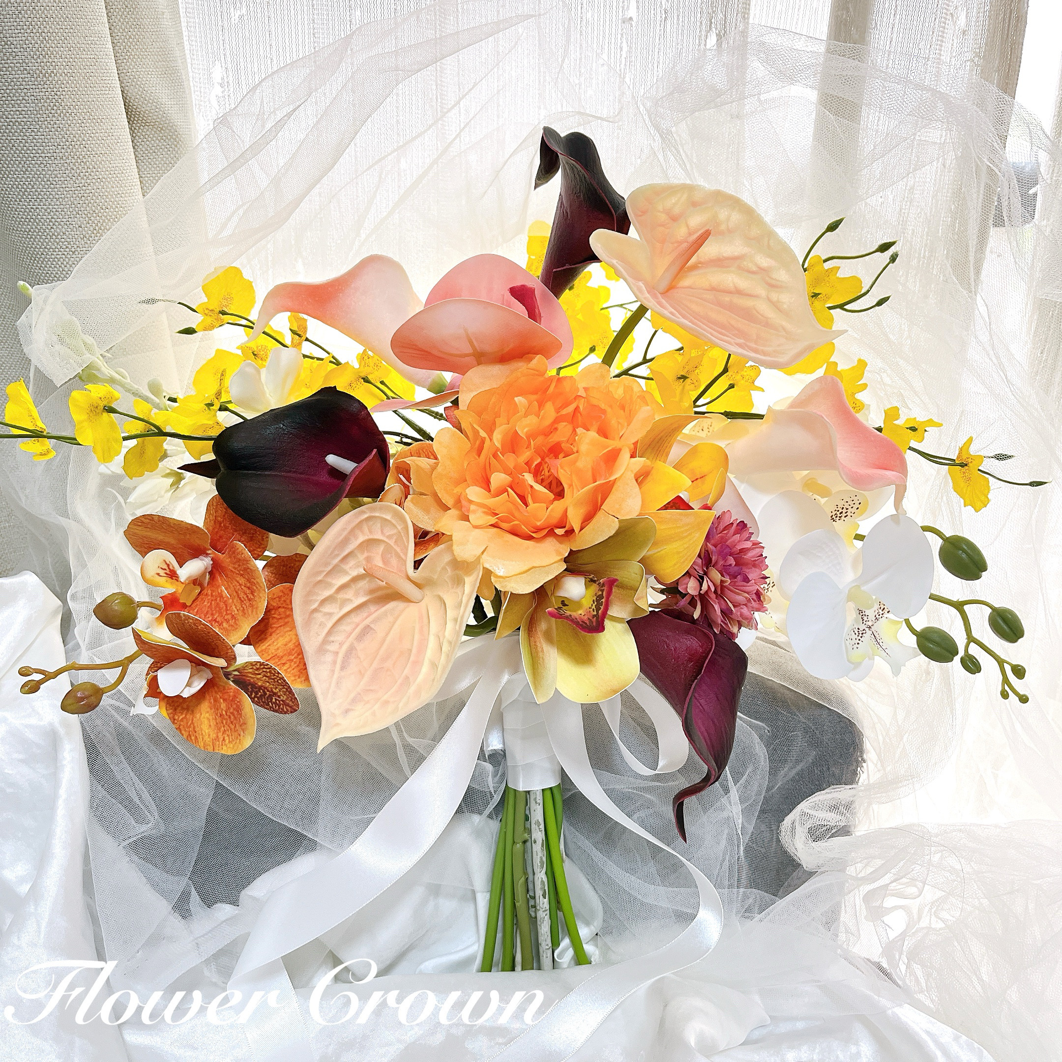 アーティフィシャルフラワーブーケ 結婚式 クラッチブーケ ウエディング