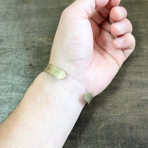 brass ブラス 真鍮 スタンプワーク ブレスレット バングル