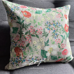 フランスアンティーク モノグラム クッション フランス