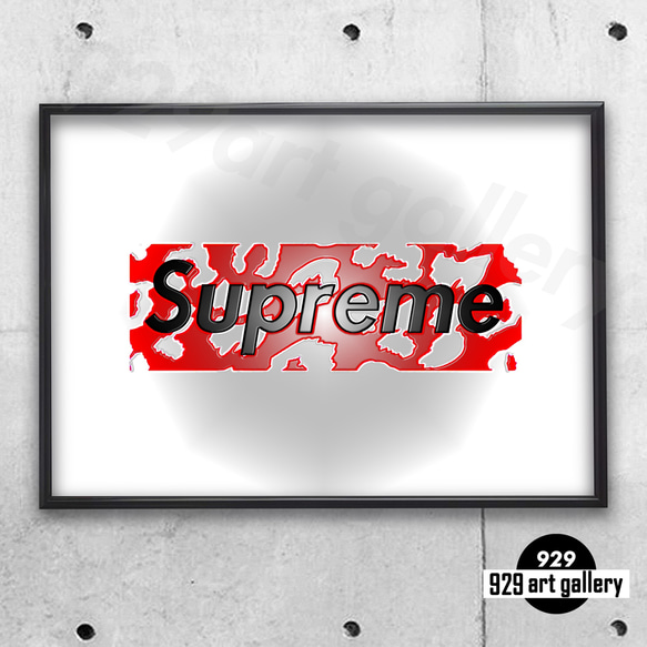SUPREME type☆オマージュアートインテリアポスター＃48☆シュプリーム