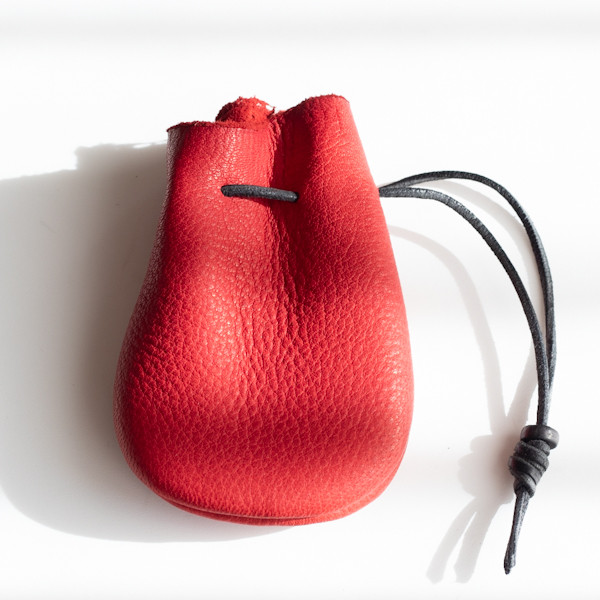 鹿革巾着　2198120