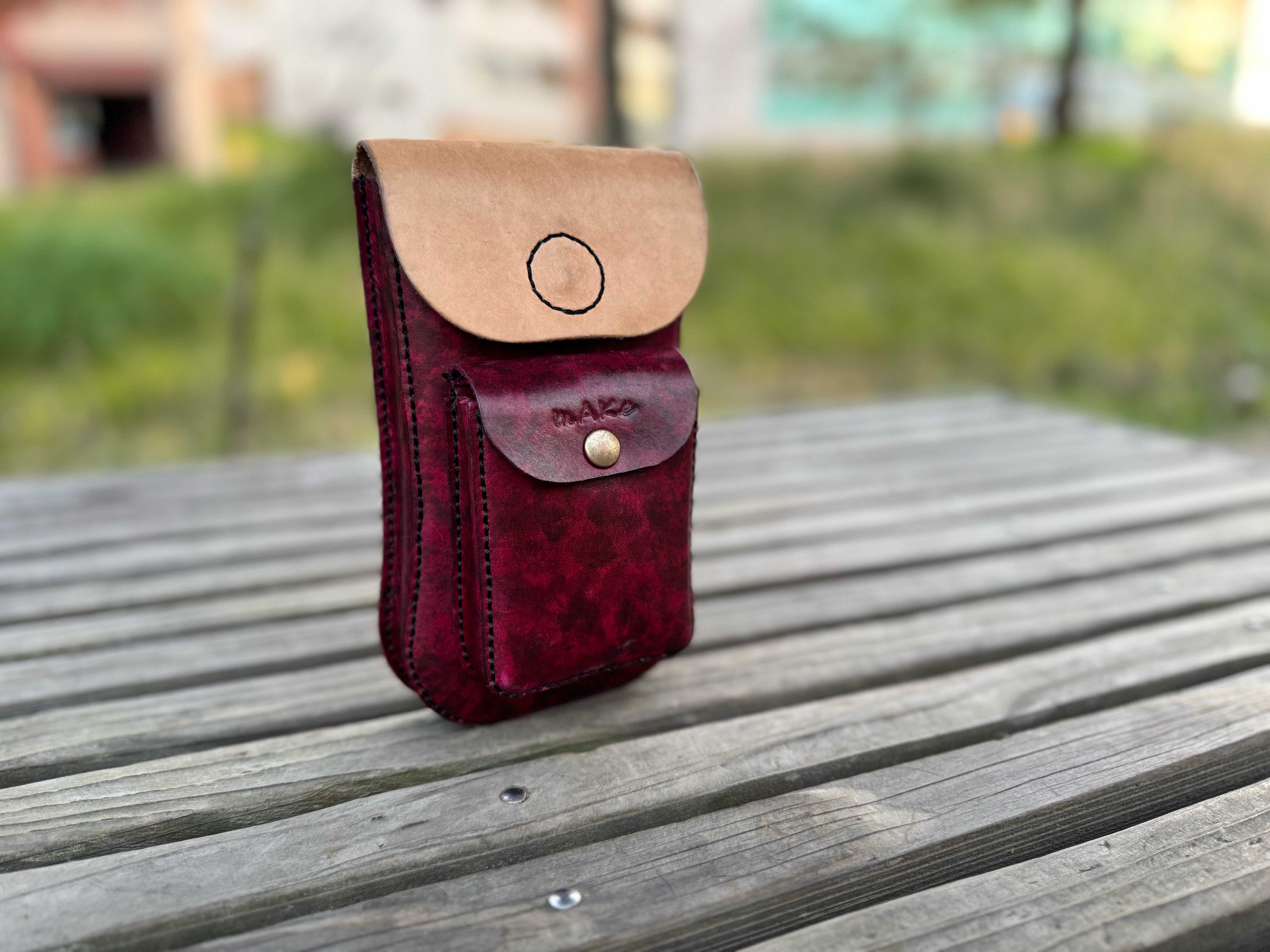 【 受注製作 】 本革スマホポシェット "Shuko"