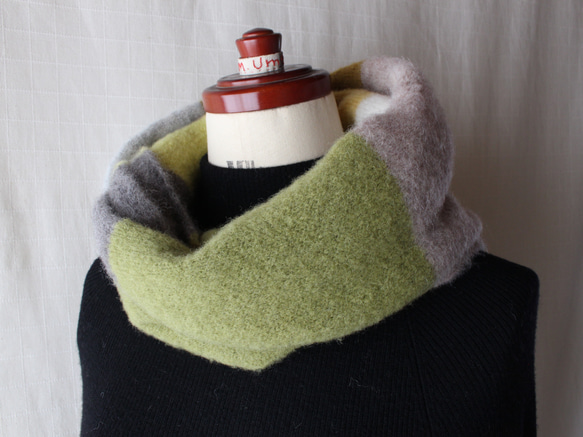 ふわふわ♪ベビーアルパカのニットスヌード 7枚目の画像