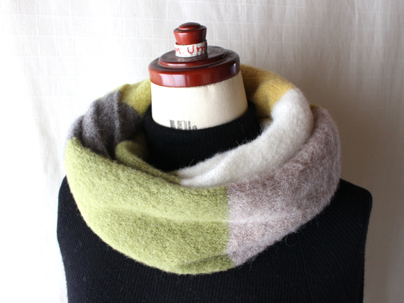 ふわふわ♪ベビーアルパカのニットスヌード 4枚目の画像