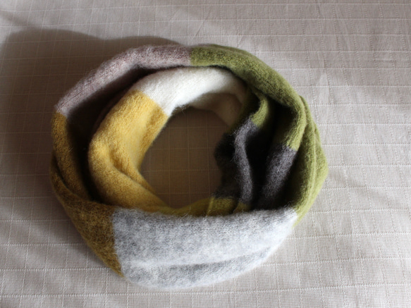 ふわふわ♪ベビーアルパカのニットスヌード 9枚目の画像