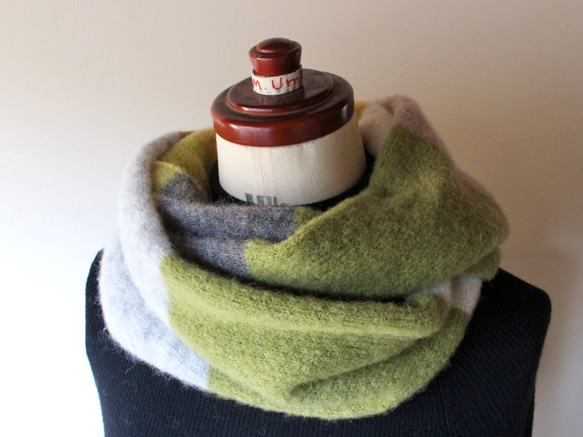 ふわふわ♪ベビーアルパカのニットスヌード 2枚目の画像