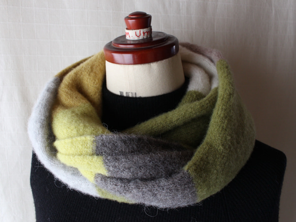 ふわふわ♪ベビーアルパカのニットスヌード 3枚目の画像