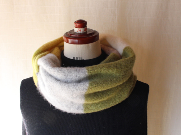 ふわふわ♪ベビーアルパカのニットスヌード 6枚目の画像