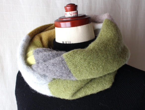 ふわふわ♪ベビーアルパカのニットスヌード 5枚目の画像