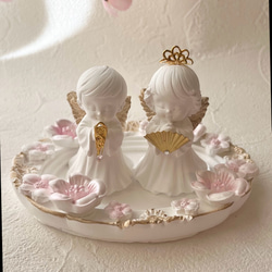 受注制作］アロマストーン 金の羽根 幸運の天使 壁飾り 天使の置き物