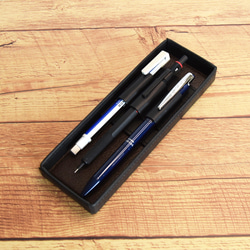 革の筆箱｜レクタングル1706 【ブラック】 5枚目の画像