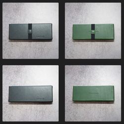 革の筆箱｜レクタングル1706 【ブラック】 11枚目の画像