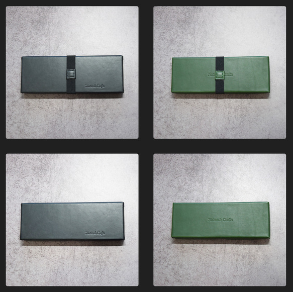 革の筆箱｜レクタングル1706 【ブラック】 11枚目の画像