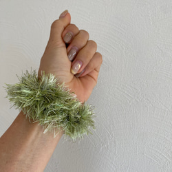 2点セット グリーングラデーション シュシュ フラダンス ペア プチ