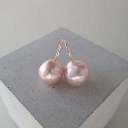 14kgf＊チベット産モリオン（黒水晶）ピアス ピアス（フック・チェーン