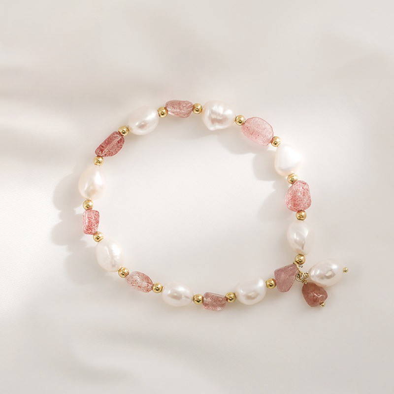 淡水パールのブレスレット バングル　真珠 淡水真珠 パール 6月誕生石 天然石　クリスタル