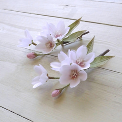 布花 桜のひと枝コサージュ コサージュ はなり 通販 18737410｜Creema