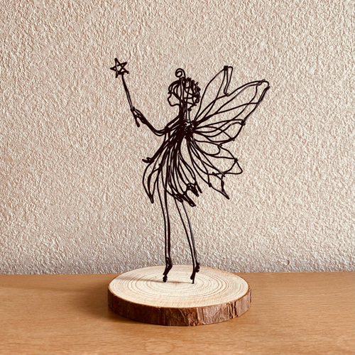 受注制作】【上質なワイヤーアート 妖精】ワイヤーアート 受注制作】【上質なワイヤーアート 妖精】ワイヤーアート