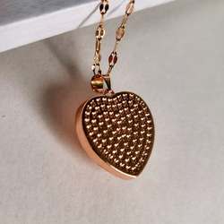 天然ローズクオーツ「ロマンスオーラ」ネックレス 3枚目の画像