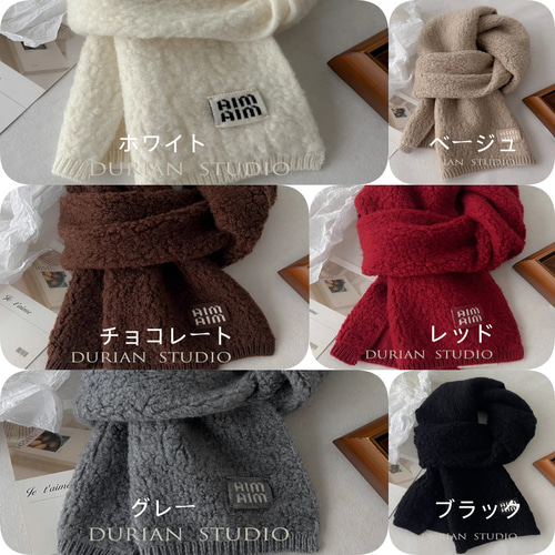 新作○ウールの上品なマフラー○上質ふわふわマフラー マフラー DURIAN