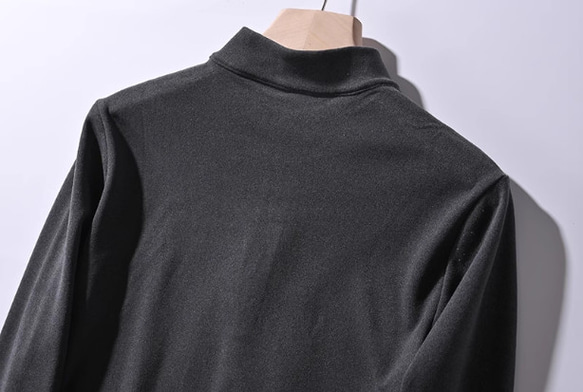 特価の衛衣 ダブルデフロック 秋冬メンズハーフジッパースタンドネック下敷き長袖Tシャツパーカ 自己発熱両面デフロック！ 15枚目の画像