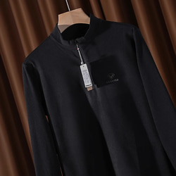 特価の衛衣 ダブルデフロック 秋冬メンズハーフジッパースタンドネック下敷き長袖Tシャツパーカ 自己発熱両面デフロック！ 6枚目の画像