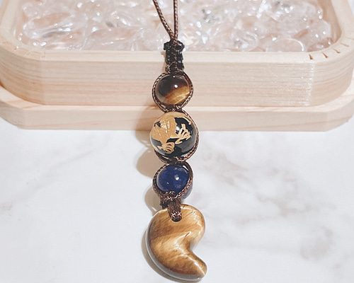 厄年の方にも◎仕事・お金・厄を払うお守り 龍オニキス・ラピスラズリ